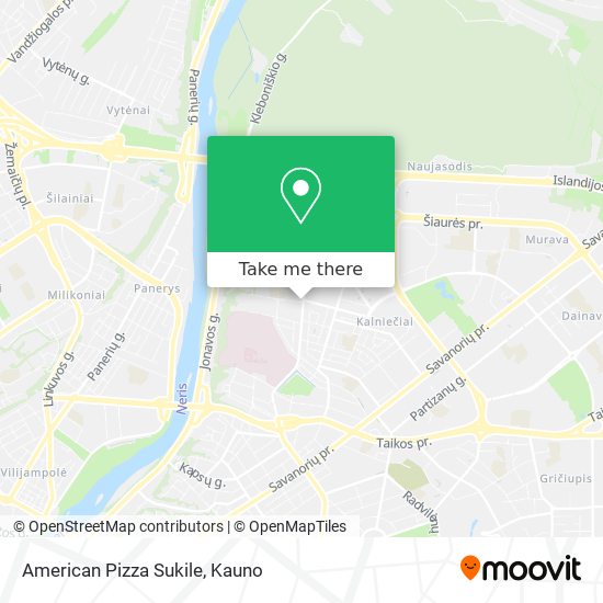 American Pizza Sukile map