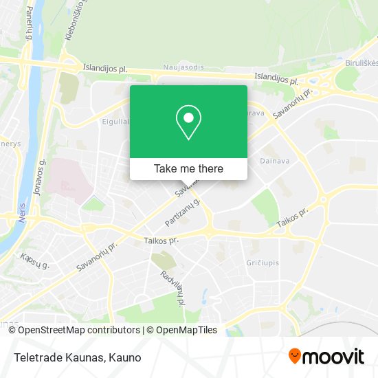 Teletrade Kaunas map