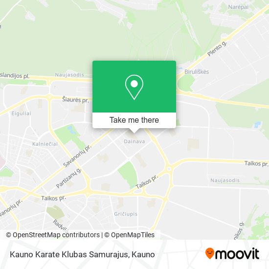 Kauno Karate Klubas Samurajus map