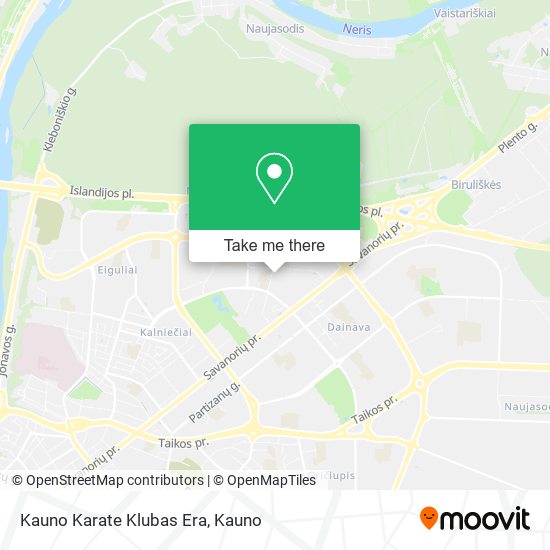 Kauno Karate Klubas Era map