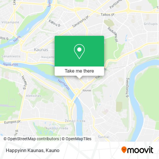Happyinn Kaunas map
