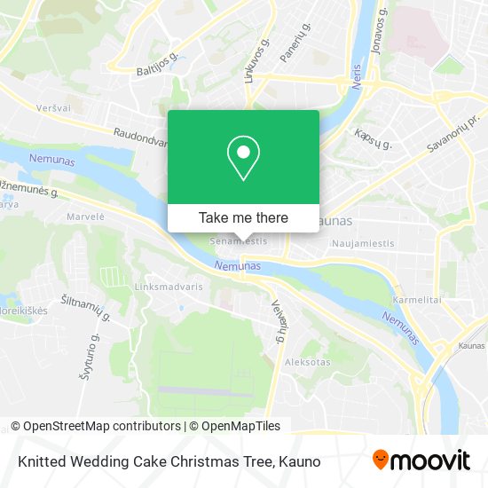 Knitted Wedding Cake Christmas Tree map