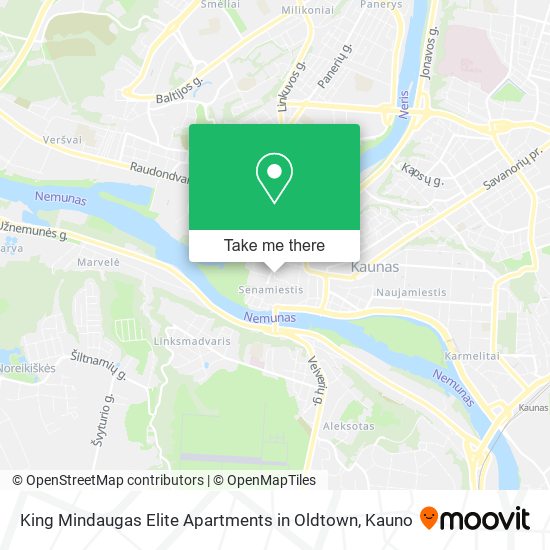 King Mindaugas Elite Apartments in Oldtown map