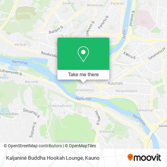 Карта Kaljaninė Buddha Hookah Lounge