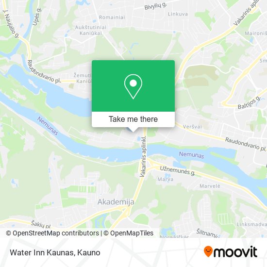 Water Inn Kaunas map