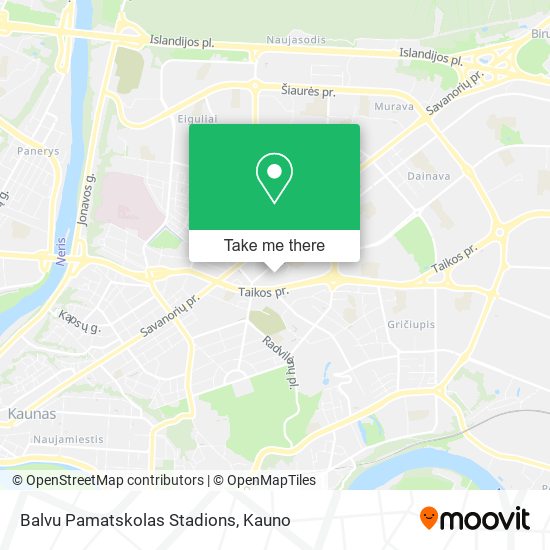 Карта Balvu Pamatskolas Stadions