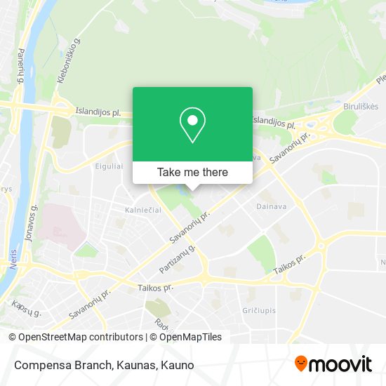 Compensa Branch, Kaunas map