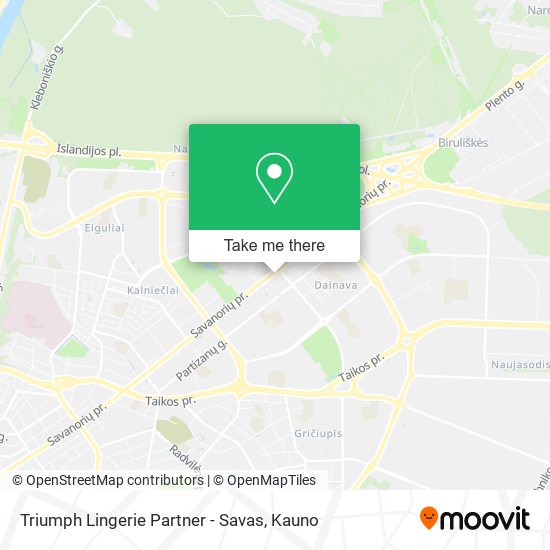 Triumph Lingerie Partner - Savas map