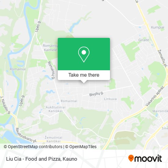 Карта Liu Cia - Food and Pizza