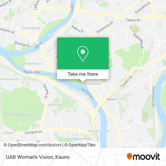 UAB Woman's Vision map
