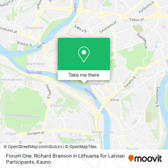 Forum One: Richard Branson in Lithuania for Latvian Participants map