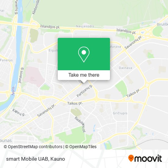 smart Mobile UAB map