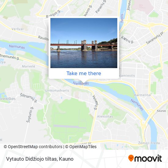 Vytauto Didžiojo tiltas map