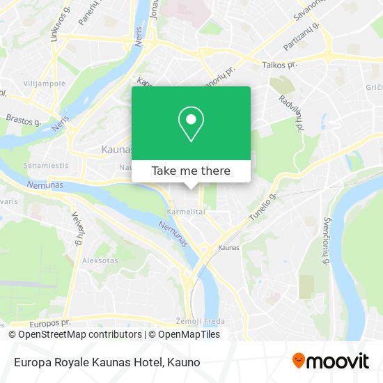 Карта Europa Royale Kaunas Hotel