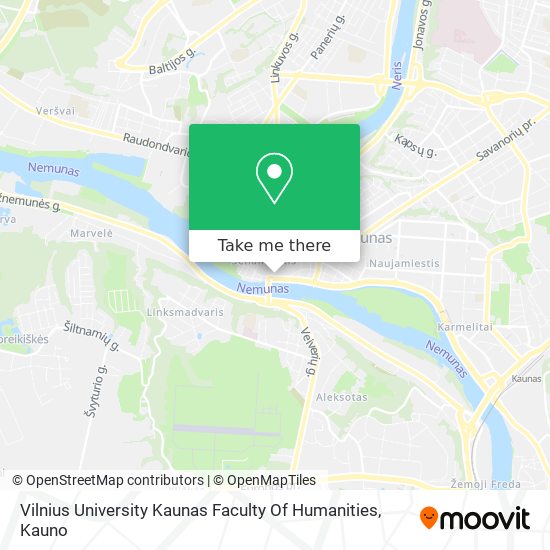 Vilnius University Kaunas Faculty Of Humanities map