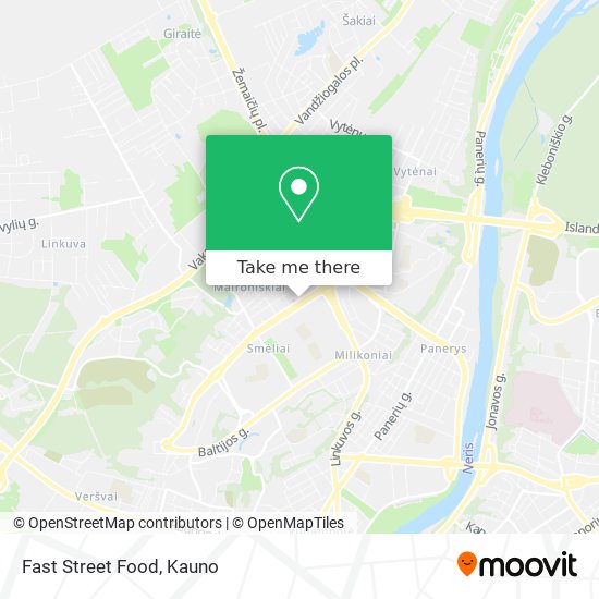 Fast Street Food map