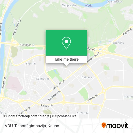 VDU "Rasos" gimnazija map