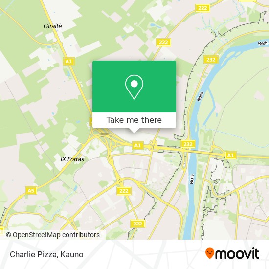 Charlie Pizza map