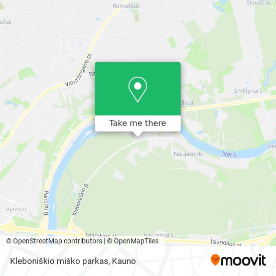 Kleboniškio miško parkas map