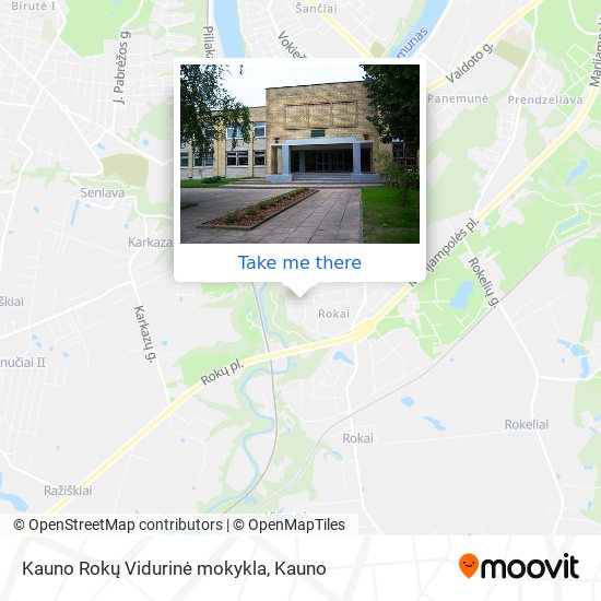 Kauno Rokų Vidurinė mokykla map