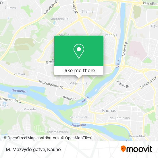 M. Mažvydo gatvė map