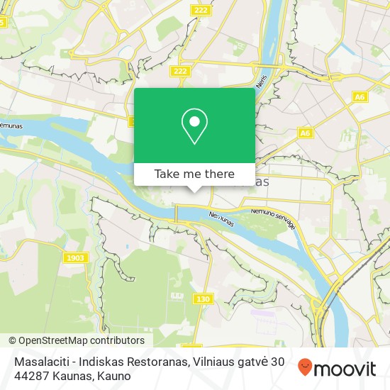 Masalaciti - Indiskas Restoranas, Vilniaus gatvė 30 44287 Kaunas map