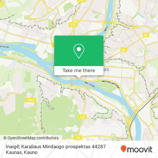 Inaigė, Karaliaus Mindaugo prospektas 44287 Kaunas map