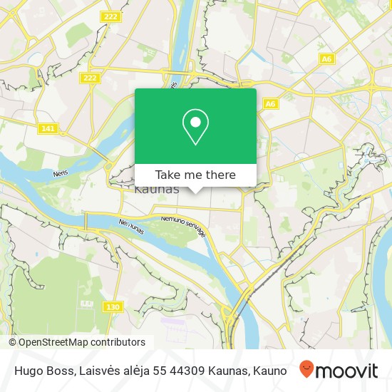 Hugo Boss, Laisvės alėja 55 44309 Kaunas map