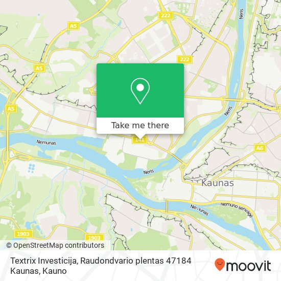 Textrix Investicija, Raudondvario plentas 47184 Kaunas map