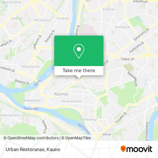 Urban Restoranas map