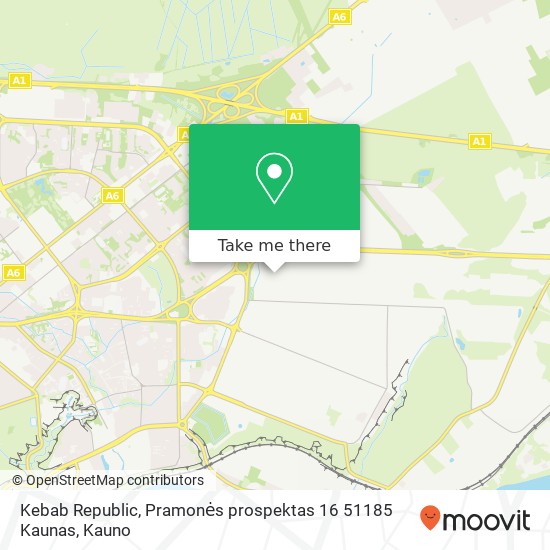 Kebab Republic, Pramonės prospektas 16 51185 Kaunas map