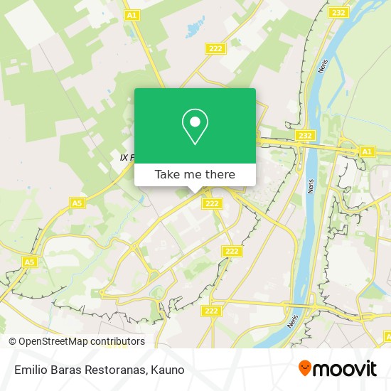Карта Emilio Baras Restoranas