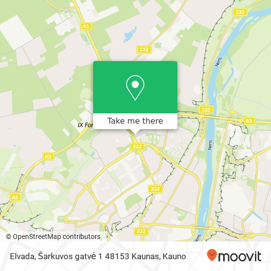 Elvada, Šarkuvos gatvė 1 48153 Kaunas map