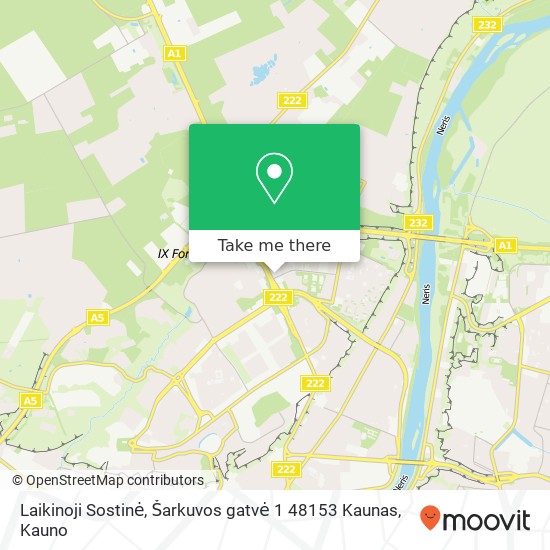 Laikinoji Sostinė, Šarkuvos gatvė 1 48153 Kaunas map