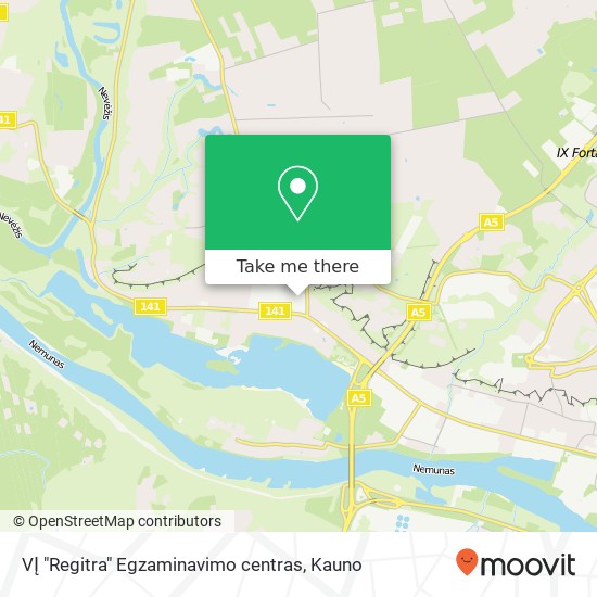 VĮ "Regitra" Egzaminavimo centras map
