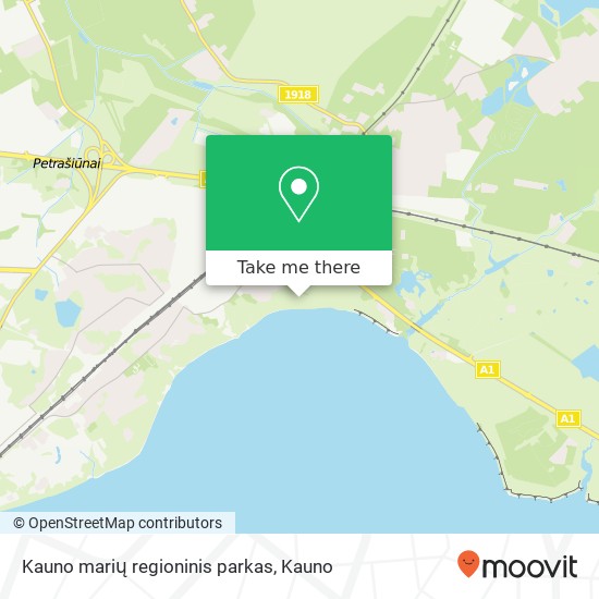 Kauno marių regioninis parkas map