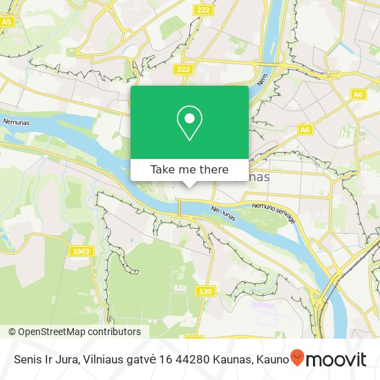 Карта Senis Ir Jura, Vilniaus gatvė 16 44280 Kaunas
