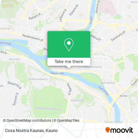 Cosa Nostra Kaunas map