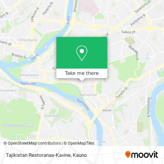 Tajikistan Restoranas-Kavine map