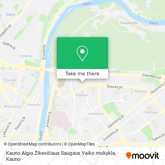 Kauno Algio Žikevičiaus Saugaus Vaiko mokykla map