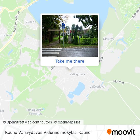 Kauno Vaišvydavos Vidurinė mokykla map