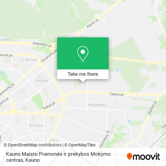 Kauno Maisto Pramonės ir prekybos Mokymo centras map