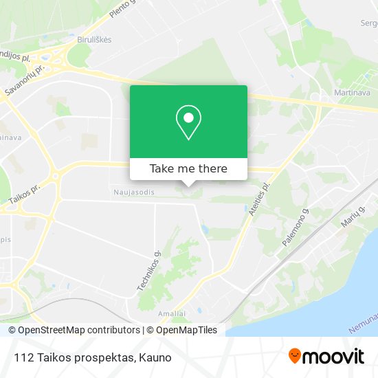 112 Taikos prospektas map