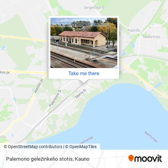 Palemono geležinkelio stotis map