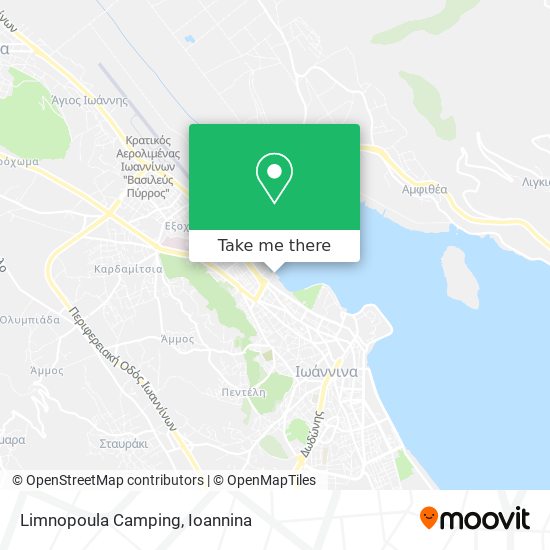Limnopoula Camping map
