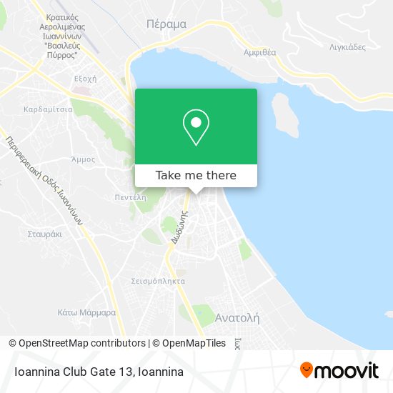 Ioannina Club Gate 13 map