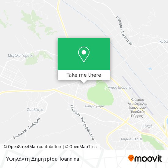 Υψηλάντη Δημητρίου map