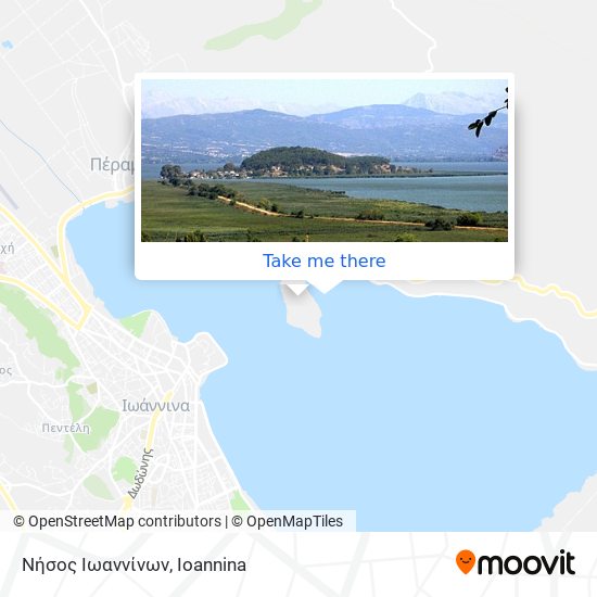 Νήσος Ιωαννίνων map