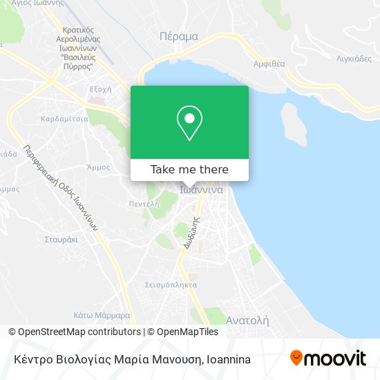 Κέντρο Βιολογίας Μαρία Μανουση map