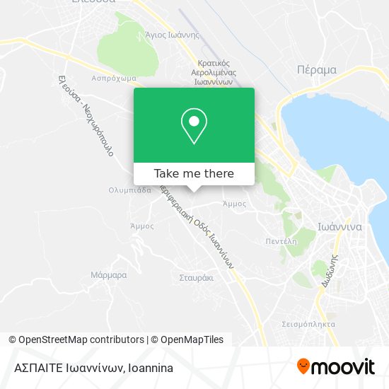 ΑΣΠΑΙΤΕ Ιωαννίνων map